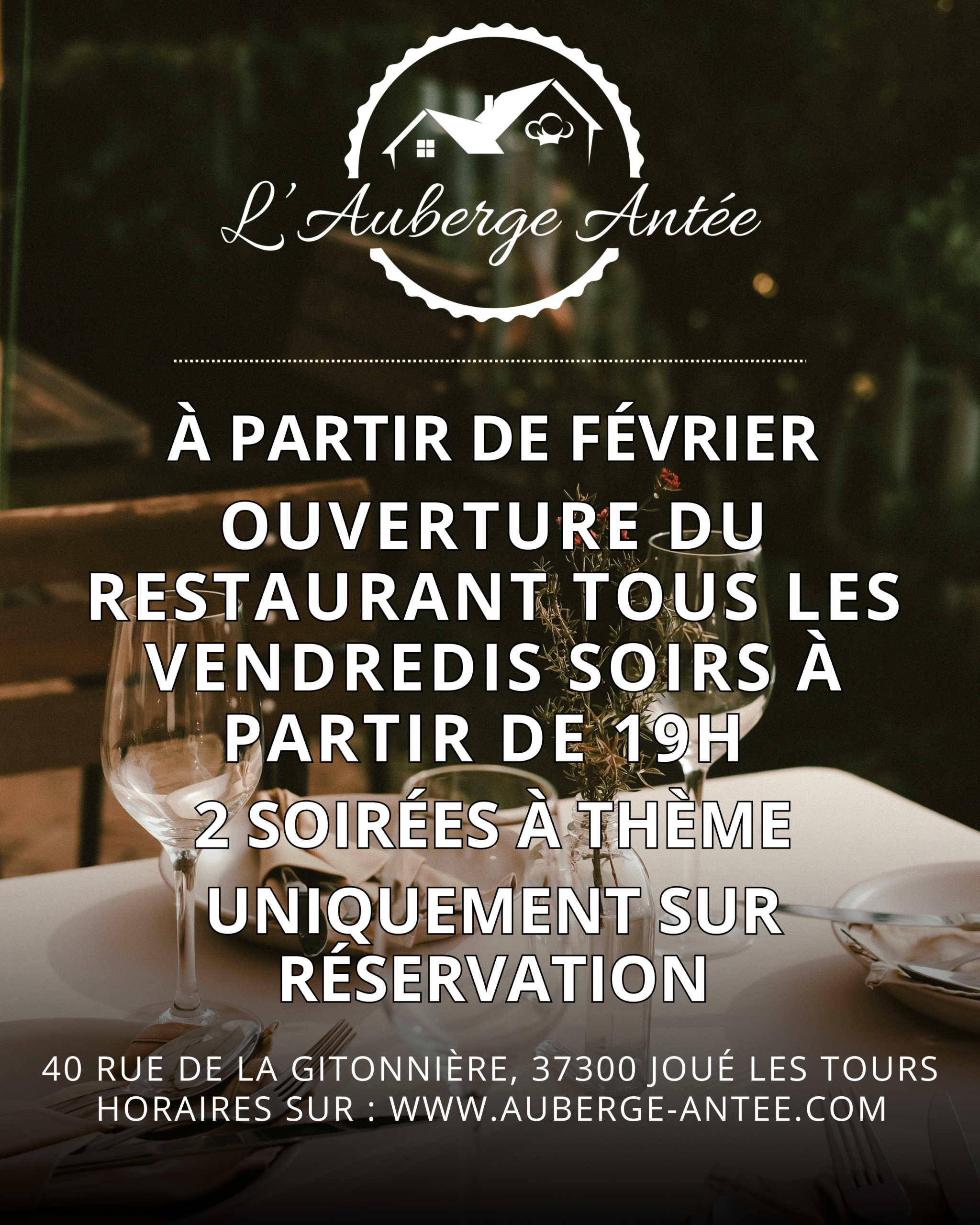 Publication Instagram Restaurant Annonce Recrutement Gastronomie Entreprises Élégant